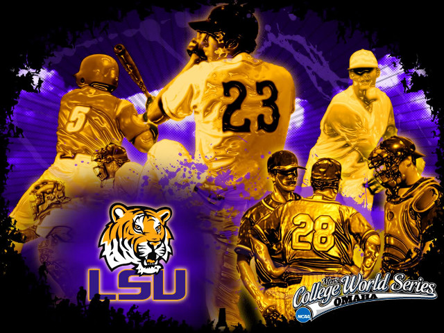 Baseball players tiger purple background free wallpaper for desktop - medium preview image
