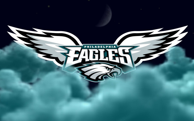 Philadelphia eagles logo cloudy night free wallpaper for desktop - medium preview image