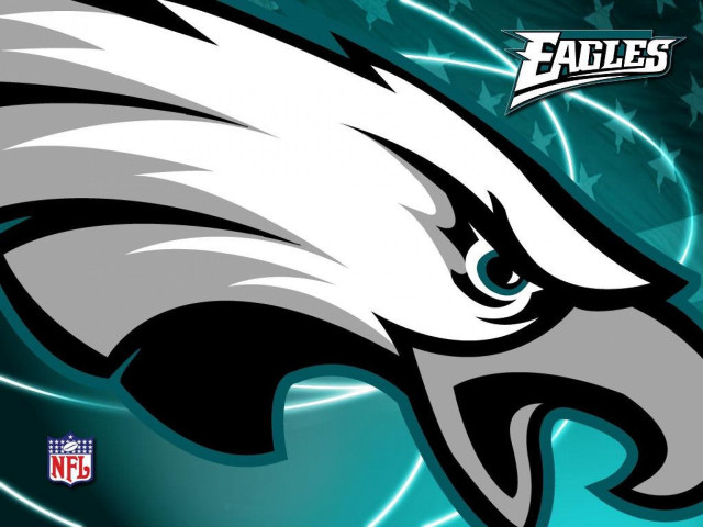Eagles logo blue background stars free wallpaper for desktop - medium preview image