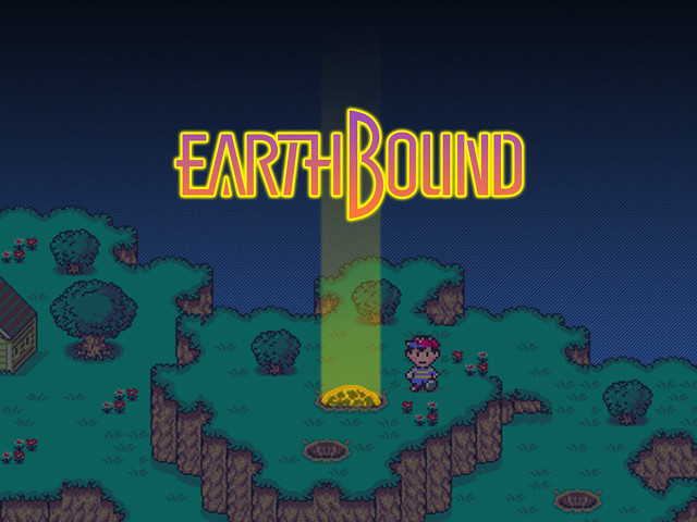 Earthbound sign small house small free wallpaper for desktop - medium preview image