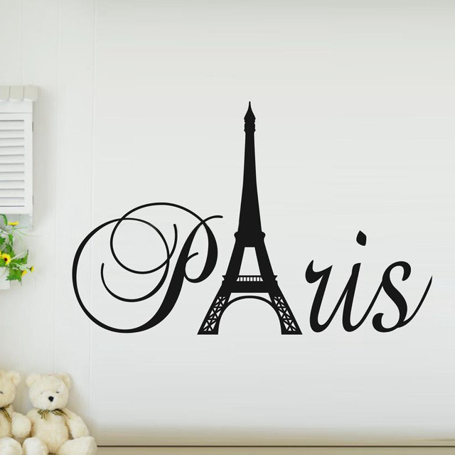 Paris wall decal eiffel tower free wallpaper for tablet - medium preview image