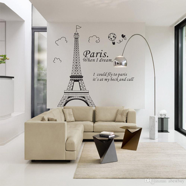 Living room couch eiffel tower free wallpaper for tablet - medium preview image