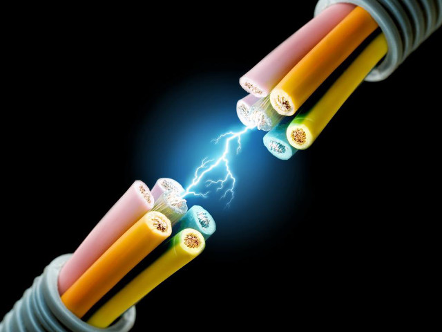 Cable lightning bolt closeup wires free wallpaper for desktop - medium preview image