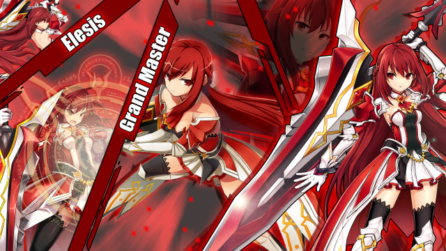 Anime redhair redeyes group characters free wallpaper for desktop - medium preview image
