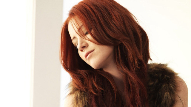 Elina karimova red hair fur free wallpaper for desktop - medium preview image