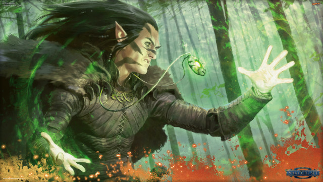 Man forest green light hand free wallpaper for desktop - medium preview image