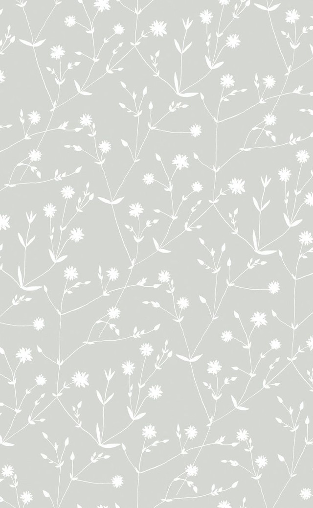 White flower pattern gray background #3 free wallpaper for mobile - medium preview image