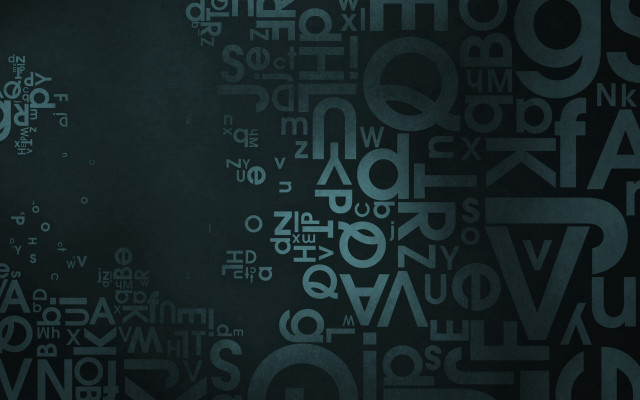 Black white photo background letters #2 free wallpaper for desktop - medium preview image