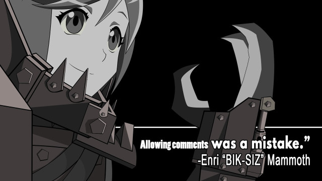 Cartoon character sword quote game free wallpaper for desktop - medium preview image