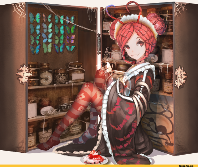 Woman costume cabinet knife sitting free wallpaper for desktop - medium preview image