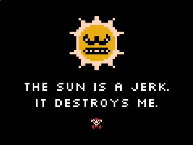 Sun jerk destroys me pixel free wallpaper for desktop - medium preview image