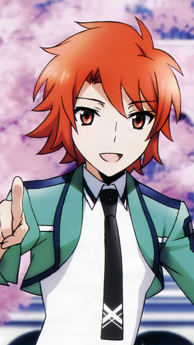 Eizan kikukawa red hair green free wallpaper for mobile - medium preview image