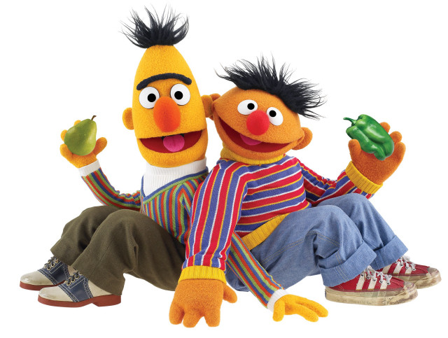 Puppets couple sitting white background free wallpaper for desktop - medium preview image