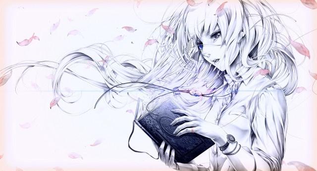 Alice prin gothic manga flowers free wallpaper for desktop - medium preview image