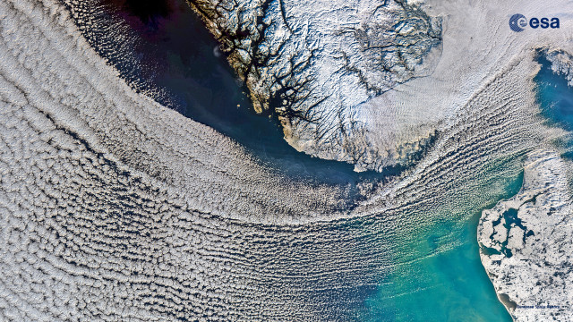 Satellite image body of water #2 free wallpaper for desktop - medium preview image