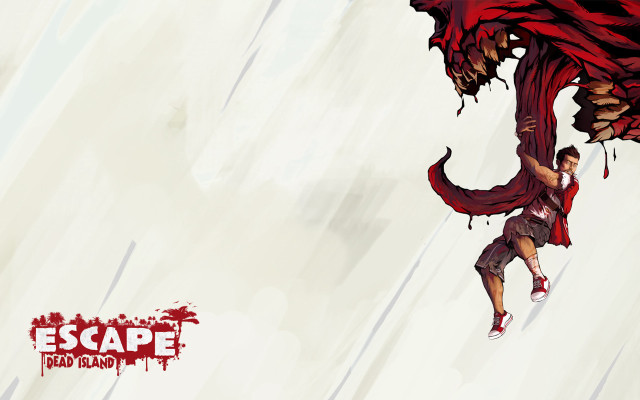 Man walking bloody area monster free wallpaper for desktop - medium preview image