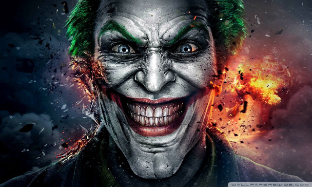 Joker dark knight movie poster free wallpaper for desktop - medium preview image