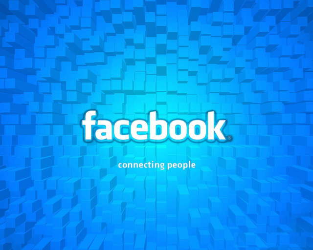Blue facebook background squares image free wallpaper for desktop - medium preview image