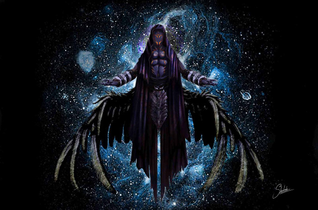 Man large bird body wings free wallpaper for desktop - medium preview image