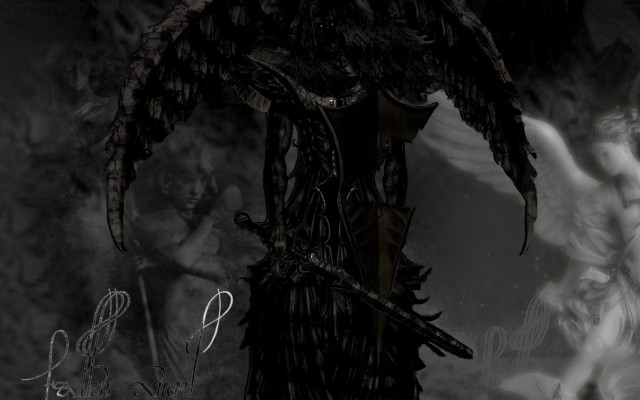 Dark angel sword white angel free wallpaper for desktop - medium preview image