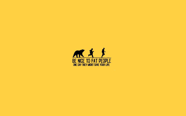 Yellow background silhouette man dog free wallpaper for desktop - medium preview image
