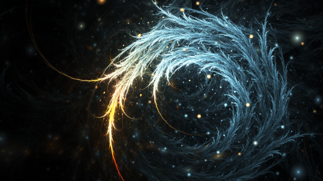 Spiral light stars space image free wallpaper for desktop - medium preview image