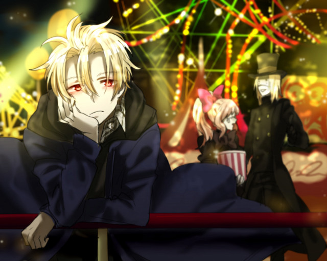 Man bench crowd carnival fireworks #3 free wallpaper for desktop - medium preview image