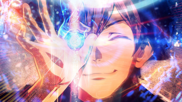 Man closed eyes hand face free wallpaper for desktop - medium preview image