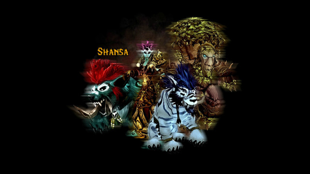 Animated animals black background shamsha free wallpaper for desktop - medium preview image