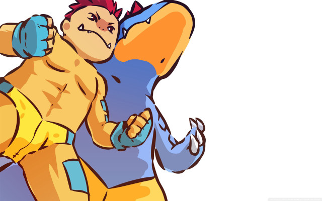 Cartoon character hugging another character free wallpaper for desktop - medium preview image