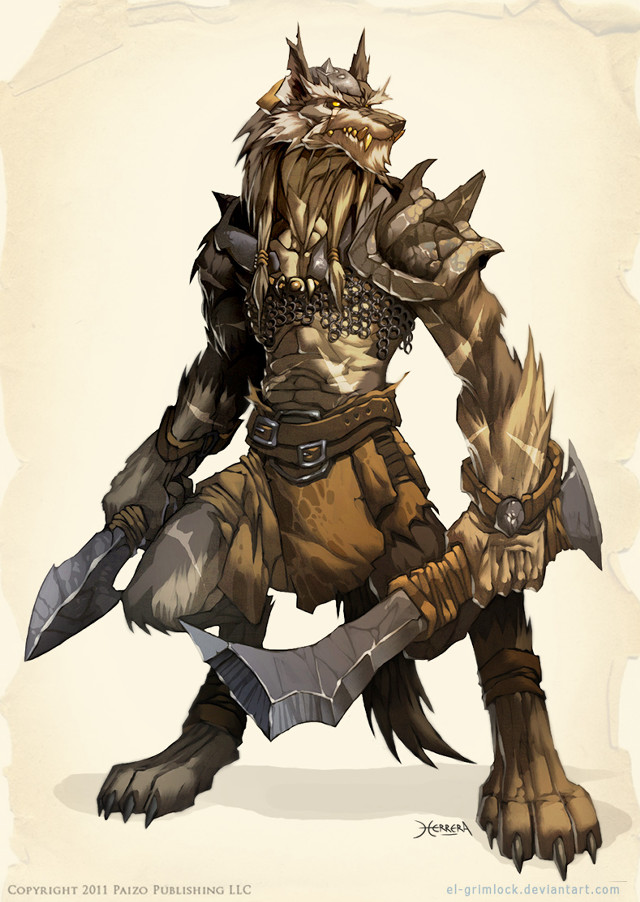 Furry creature sword armor back free wallpaper for mobile - medium preview image