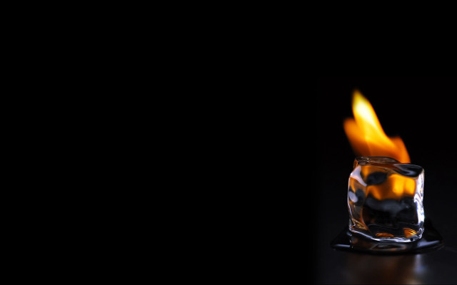 Glass flame table black background free wallpaper for desktop - medium preview image