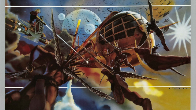 Man plane people sky background free wallpaper for desktop - medium preview image