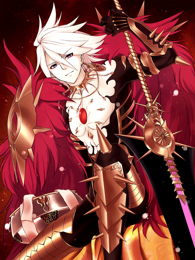 Woman red hair sword red #2 free wallpaper for mobile - medium preview image