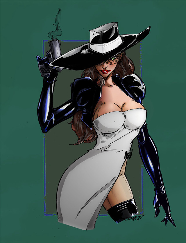 Woman white dress black hat #3 free wallpaper for mobile - medium preview image