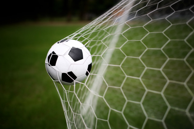 Soccer ball net field goal free wallpaper for desktop - medium preview image