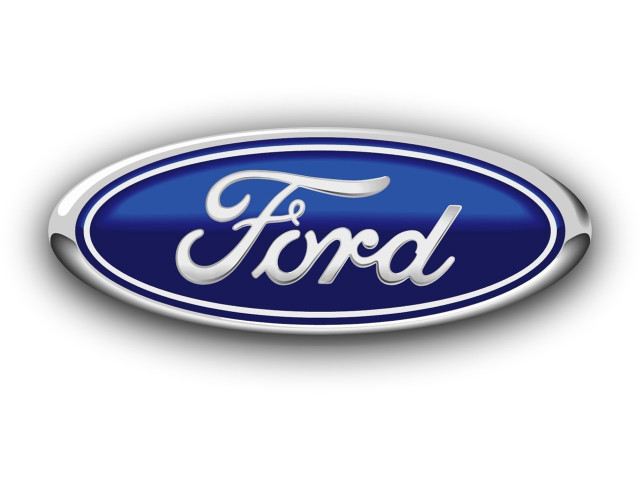 Ford logo white background blue free wallpaper for desktop - medium preview image