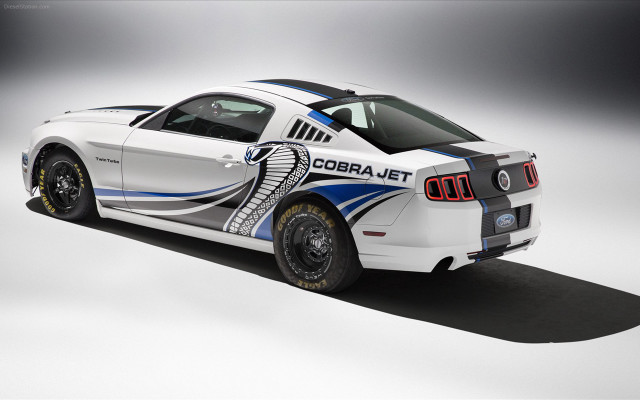 White sports car cobra decal free wallpaper for desktop - medium preview image