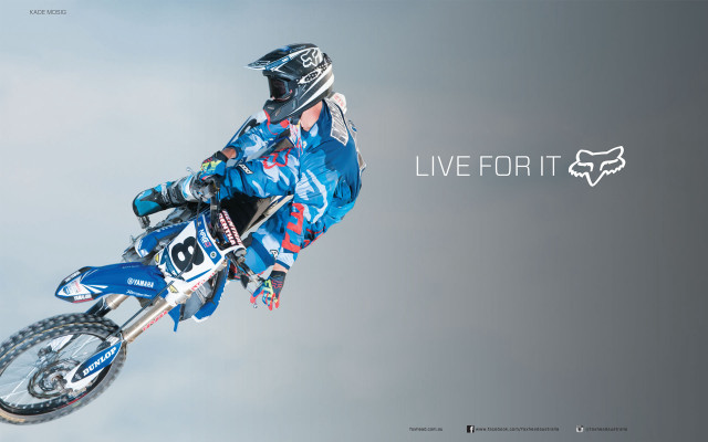 Dirtbike rider inspirational gradient motorcycle free wallpaper for desktop - medium preview image