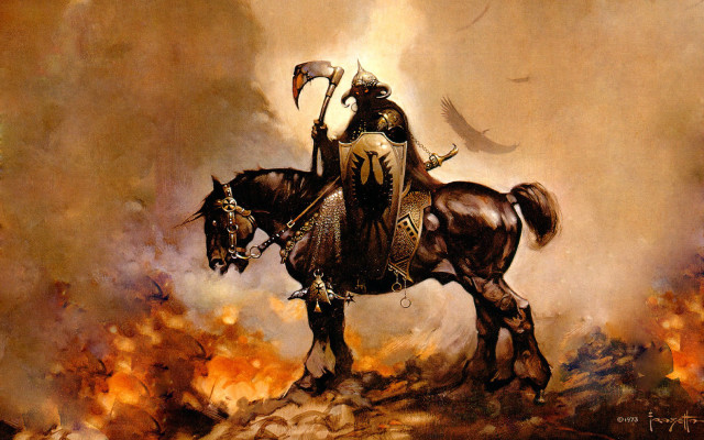 Man riding horse hammer bird free wallpaper for desktop - medium preview image