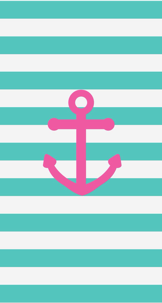 Pink anchor striped background folk free wallpaper for mobile - medium preview image
