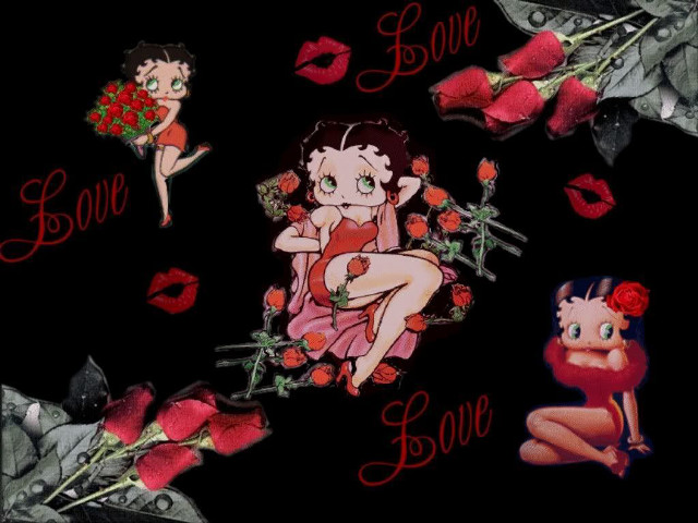 Girl roses boy doll love free wallpaper for desktop - medium preview image
