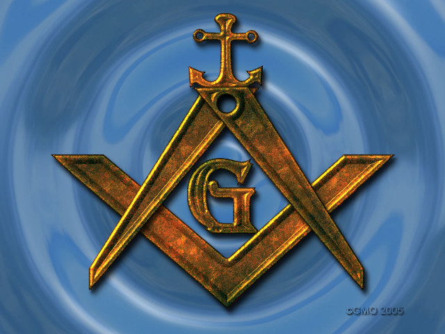 Gold masonic symbol cross letter free wallpaper for desktop - medium preview image