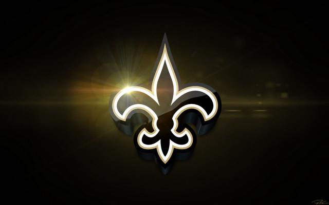 New orleans saints logo black #2 free wallpaper for desktop - medium preview image