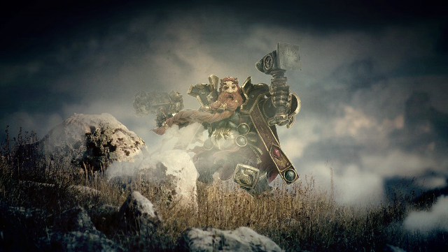 Man sword field grass rocks free wallpaper for desktop - medium preview image