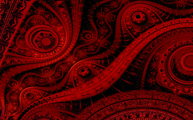 Red background circles spirals pattern free wallpaper for desktop - medium preview image