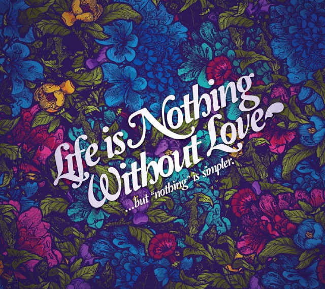 Colorful floral background with quote #2 free wallpaper for tablet - medium preview image