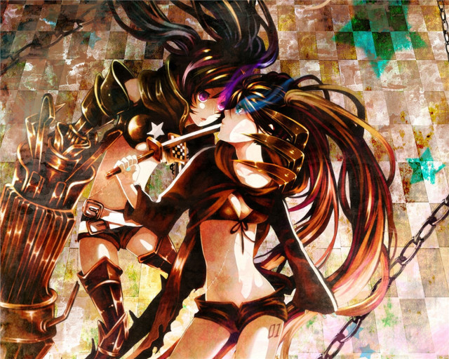 Woman long hair sword tiled free wallpaper for desktop - medium preview image