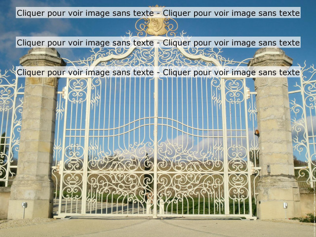 Large white gate gold emblem free wallpaper for desktop - medium preview image