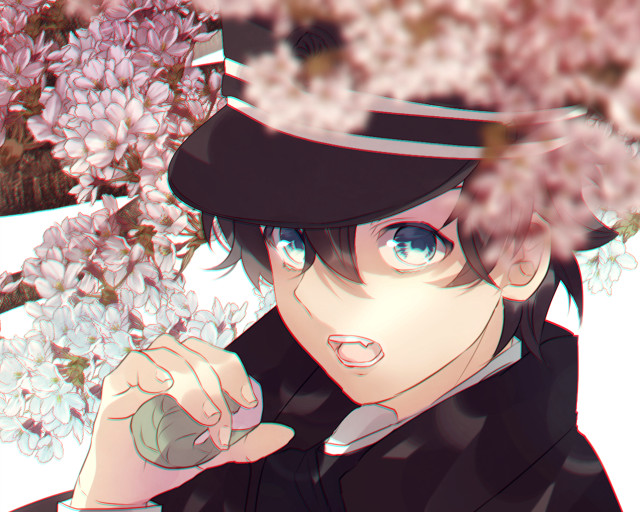 Man hat coat flower bloom free wallpaper for desktop - medium preview image